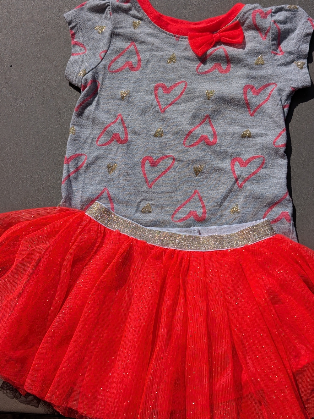 Peanut & Ollie, Gray And Hot Pink Outsit